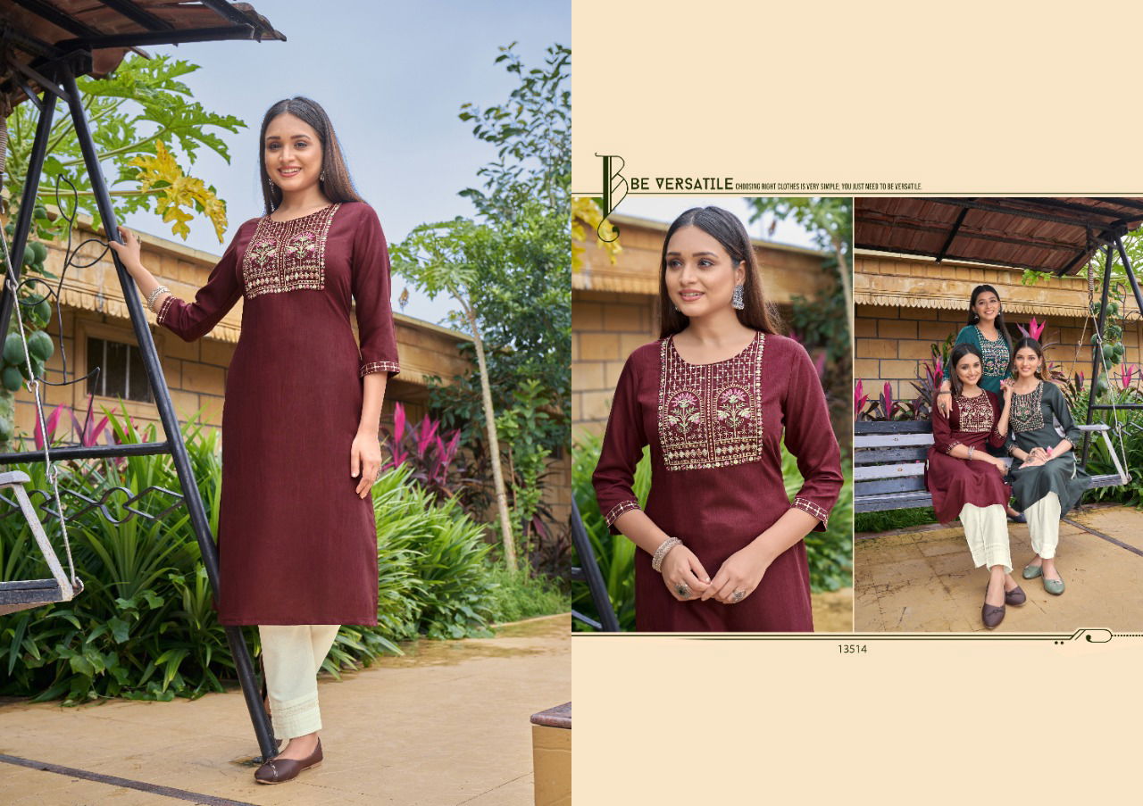 Kalaroop Liza Vol 3 Ethnic Wear Wholesale Designer Kurtis Catalog